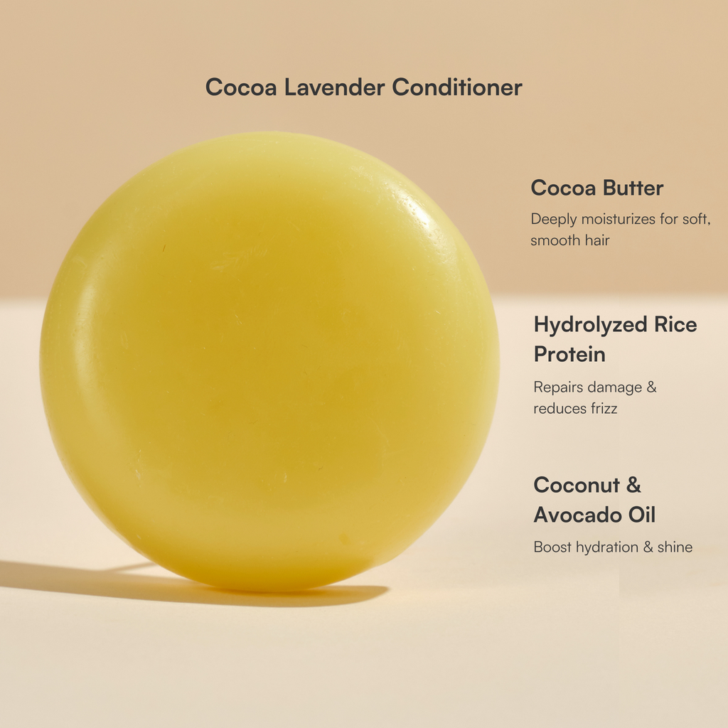 Cocoa Butter Lavender Deep Nourishing Conditioner Bar