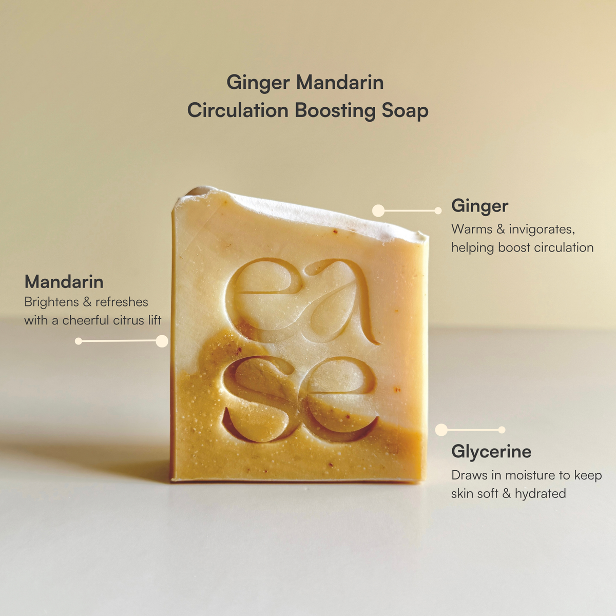 Ginger Mandarin Circulation-Boosting Body Soap