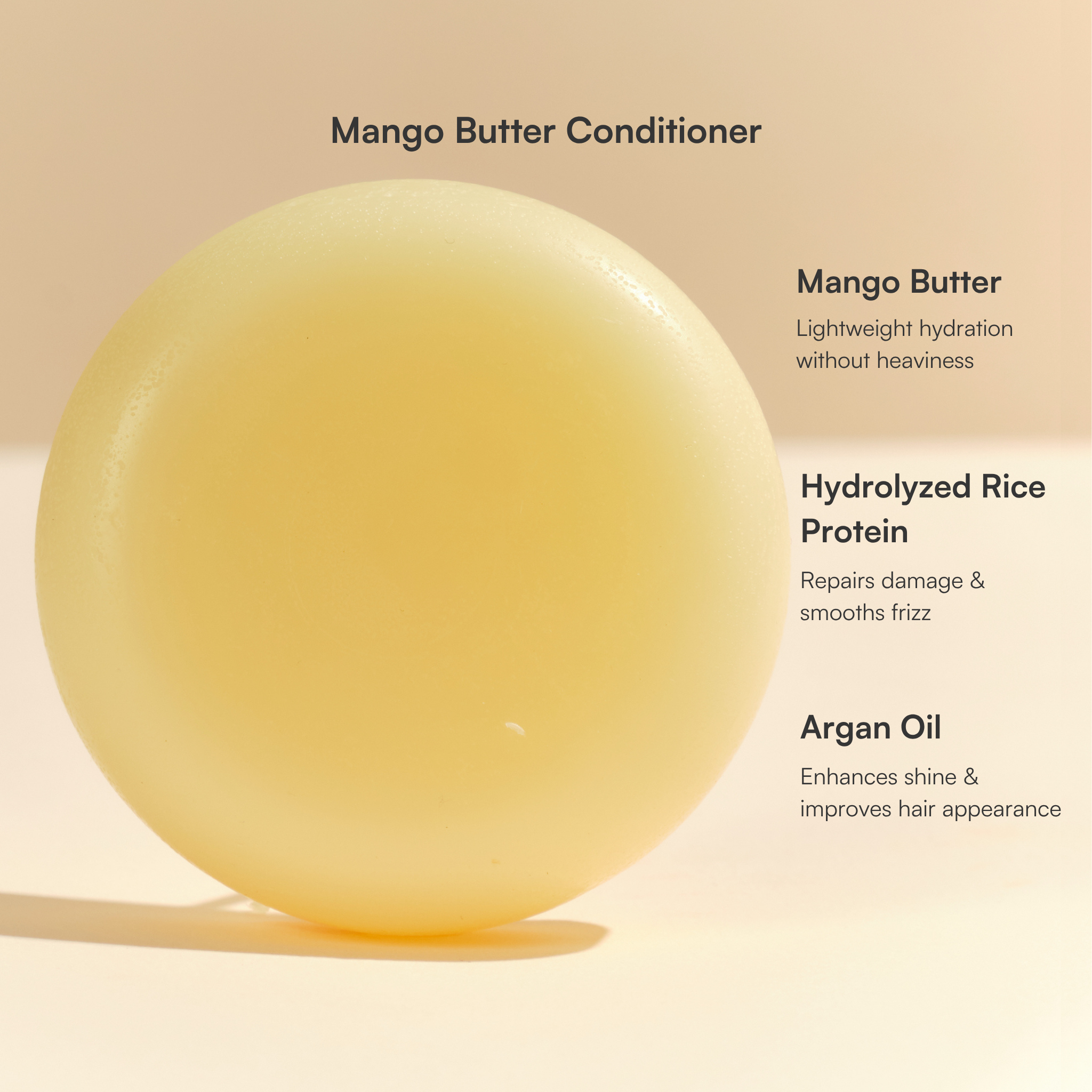 Mango Butter Orange Detangling Conditioner Bar
