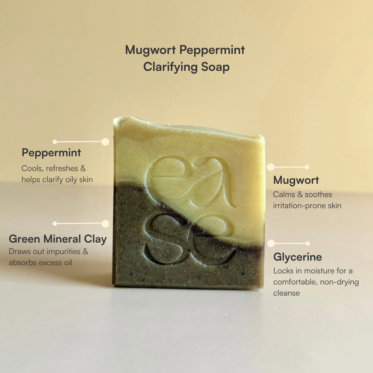 Mugwort Peppermint Clarifying Face & Body Soap