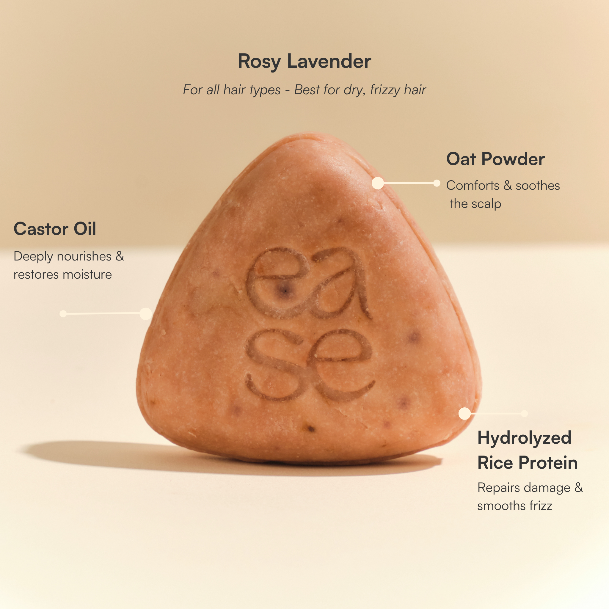 Rosy Lavender Smoothing Shampoo Bar